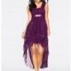 A-Line/Princess Sweetheart Asymmetrical Chiffon Cocktail Dress With Ruffle Beading Cascading Ruffles - Beautiful Special Occasion Dress Store