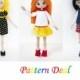 Pattern Deal-Doll Doll Nikki and Alex Doll, crochet amigurumi Schollgirl doll crochet doll pattern amugurumi pattern