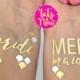 Mermaid Of Honor / Mermaid Bachelorette Party Tattoos / Mermaids Are Real / Temporary Tattoos / Bachelorette Party Favors / Bridemaids Gift