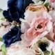 Peony Bridal Bouquet, Silk Wedding Flowers, Blush Wedding Flowers, Vintage Wedding Blush Pink and Gold Shabby Chic Wedding, Bride Bridesmaid