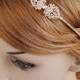 Rose Gold Bridal Headband, Wedding Headband, Crystal Filigree Headband, Vintage Style Bridal Hairband, Bridal Hairpiece, Hair Jewelry, GRACE