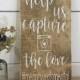 Wedding Hashtag Sign - Wood Wedding  Hashtag Sign - Capure the Love Wood Wedding Sign - Wedding Reception Sign - Rustic Wood Sign