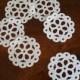 30 Wafer Vintage Doilies, Medallions, WHITE or pastel colors