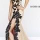 Sherri Hill 9817 Lace Prom Dress With Slit  @  Joycotton