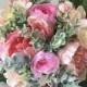 Boho Flower Bouquet, Boho Bouquet, Silk Flower Arrangement, Boho Nursery Decor, Glam Nursery, Baby Girl Gift, Boho Baby Shower Decor