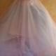 Fairy Rainbow Goddess Pink Powder Blue & White Bohemian Sequin Crystal Tulle Bridal Wedding Ballgown Bohemian Beach Garden Party