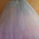 Sample Gown Listing / Blue Angel Rose Goddess Bohemian Babydoll Tulle Tutu Empire Waist Bridal Wedding Ball Gown Ballet Belly Dance Party