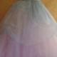 Sample Gown Listing / Blue Angel Goddess Bohemian Babydoll Tulle Tutu Empire Waist Bridal Wedding Ball Gown Ballet Belly Dance Party