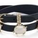 Alexis Bittar Embellished Leather Wrap Bracelet