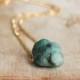 Raw Emerald Necklace in Silver or Gold, May Birthstone, Rough Emerald Crystal Necklace, Raw Stone Jewellery, Emerald Jewelry, UK Jewellery