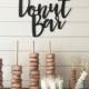 Donut bar lettering, wedding sign, dessert bar sign, personalized wedding sign