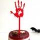 Bloody Hand Cake Topper, Halloween Spooky Blood Hand, Spooky Cake Topper, Skeleton Hand Decorations, Halloween Cake Topper, Halloween, 04