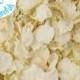 1 Litre approx 10 guests Natural Wedding Confetti Eco-Friendly Biodegradable Dried Delphinium Petals Vanilla, White / Ivory