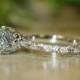 Love Nest-1/3 Carat VS Diamond 7mm Round Aquamarine In 14K White Gold Aquamarine Engagement Ring (Bridal Set Available)