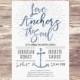 Love Anchors the Soul Couples Shower Party Invitation, Nautical Engagement Party Invite, Couples Shower, Couples Wedding Shower