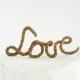 Love Rustic Cake Topper Rope , Wedding Cake Topper , Unique Country Cake Topper