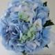 Premium Blue Hydrangea Bouquet. Wedding Packages and Custom Orders Available!