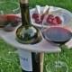 Outdoor Wine Table in Birch- Custom Engravings Available