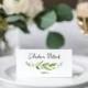 wedding tented place cards green wedding name cards printable greenery leafy garden wedding placecards wedding seating escort cards flodable