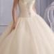 Mori Lee 2677 Strapless Drop Waist Ball Gown Sample Sale Wedding Dress