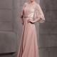 In Stock Charming Jewel Neck Pleated Floor-length Evening Dress - overpinks.com