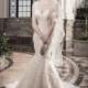 Poppy by Chloe Bridals - Taupe  Ivory  White Lace Illusion back Floor Sweetheart  Illusion Wedding Dresses - Bridesmaid Dress Online Shop