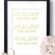 wedding dates sign, Gold foil Wedding signs, Gold Foil Print, Love Story, The first day, the yes day, Wedding print