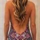 REVERSIBLE low-back Deep V One Piece w/ scrunch bottom / Print reversible to Solid Color / "Skylar One-Piece"