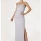 Perfect Spaghetti Straps Sheath/ Column Dropped Waist Chiffon Ankle Length Evening Cocktail Dress With Side Slit - Compelling Wedding Dresses