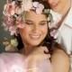 Bridal flower crown - Pastel flower garland crown - Wedding hair wreath accessories colors to order.