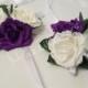 Bridal corsage, wedding corsage,paper flower,bridal flower,wedding flowers, corsage roses paper, paper flowers, roses,wedding flower.
