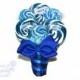 Royal Blue Lollipop Bouquet, Navy Candy Bouquet, Navy Wedding, Royal Blue Wedding, Blue Flower Bouquet, Alternative Bouquet Ideas, Navy Blue