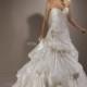 Schulterfreies gefangen-bis Kleid Taft Brautkleid mit Sweetheart Ausschnitt handgemachte Rosetten - Festliche Kleider 