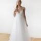 25% OFF Ivory straps wrap tulle maxi dress, Fairy tulle wedding gown, Affordable wedding gown 1053