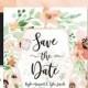 Floral Save The Date Custom Announcement DIY Watercolor Spring Save The Date Watercolor Floral Wedding Announcement Save The Date - Kaylee