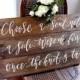 Rustic Wedding Seating Sign, Choose a Seat Not a Side Sign, Rustic Wedding Decor, Ceremony Decor