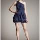 A-Line/Princess One-Shoulder Short/Mini Taffeta Cocktail Dress With Ruffle - Beautiful Special Occasion Dress Store
