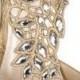 Women's Metallic Embellished Lace-Detail Pumps