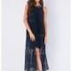 A-Line/Princess Scoop Neck Ankle-Length Chiffon Cocktail Dress With Beading - Beautiful Special Occasion Dress Store