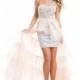 Rachel Allan 6502 One-Shoulder Asymmetrical Cutout Hi-Low Skirt - Prom Long One Shoulder Fitted Rachel Allan Dress - 2017 New Wedding Dresses
