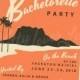 PRINTABLE Bachelorette Hens Party INVITATION Digital PDF Wedding Vintage Retro Miami Hawaii Hawaiian destination invite birthday Luau Tiki