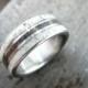 Titanium Ring with Dinosaur Fossil and Deer Antler, Wedding Ring, Engagement, Bone Ring, Dinossaur Ring, Antler Ring