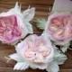 Roses made of silk, rose vinage style, handmade roses, flower brooch, flower for the bride,wedding village,flower in hair,silk floristry
