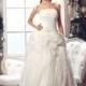 Chic Princess Strapless Sweep-Brush Train Organza Wedding Dress CWLT13037 - Top Designer Wedding Online-Shop