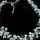 LIONA - Freshwater Pearls And Blue Topaz Swarovski Crystals Necklace