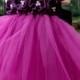 Flower Girl Dress Purple Plum tutu dress baby dress toddler birthday dress wedding dress 1T 2T 3T 4T 5T 6T 7T 8T