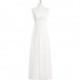 Ivory Azazie Magnolia - Chiffon Floor Length Back Zip Sweetheart Dress - Charming Bridesmaids Store