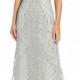 Adrianna Papell Off the Shoulder Beaded Gown 