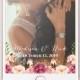 Pink Floral Wedding Snapchat Filter - Rustic Pink Flower and Calligraphy Snapchat Geofilter Image - Wedding Snapchat Filter 0004