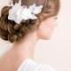Lily Magnolia Flower Hair Piece - Bridal Hairpiece Flower Lace - Wedding Hair Piece - Bridal Hair Accessories
